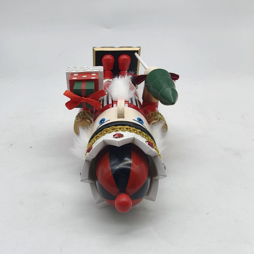 Nutcracker Figurine - ปฏิทินนับถอยหลังคริสต์มาสสไตล์ยุโรป รูปปั้นทหารนัทแครกเกอร์ไม้ ของตกแต่งโต๊ะ ของตกแต่งบ้านสำหรับเทศกาล