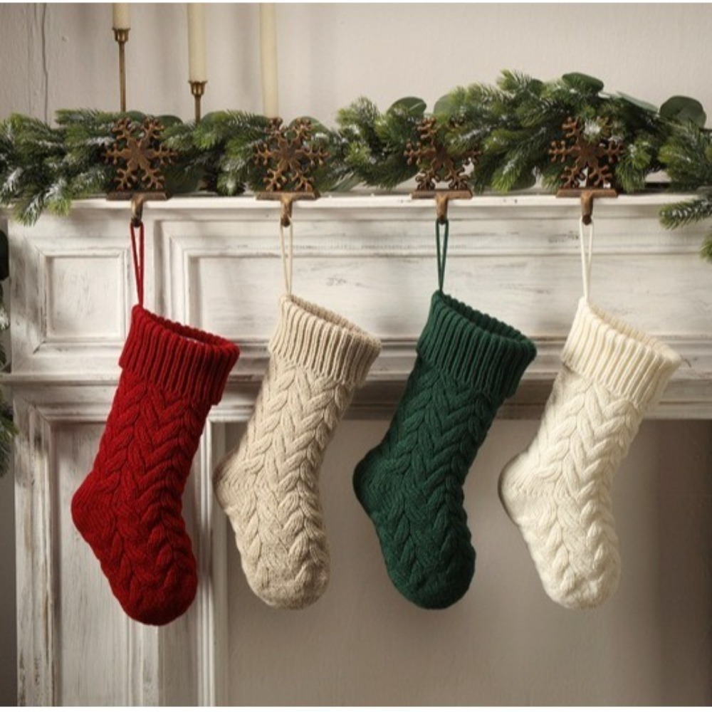 ถุงเท้าคริสต์มาสถักนิตติ้ง นุ่ - Christmas Stocking Hanging บทวิจารณ์และราคา