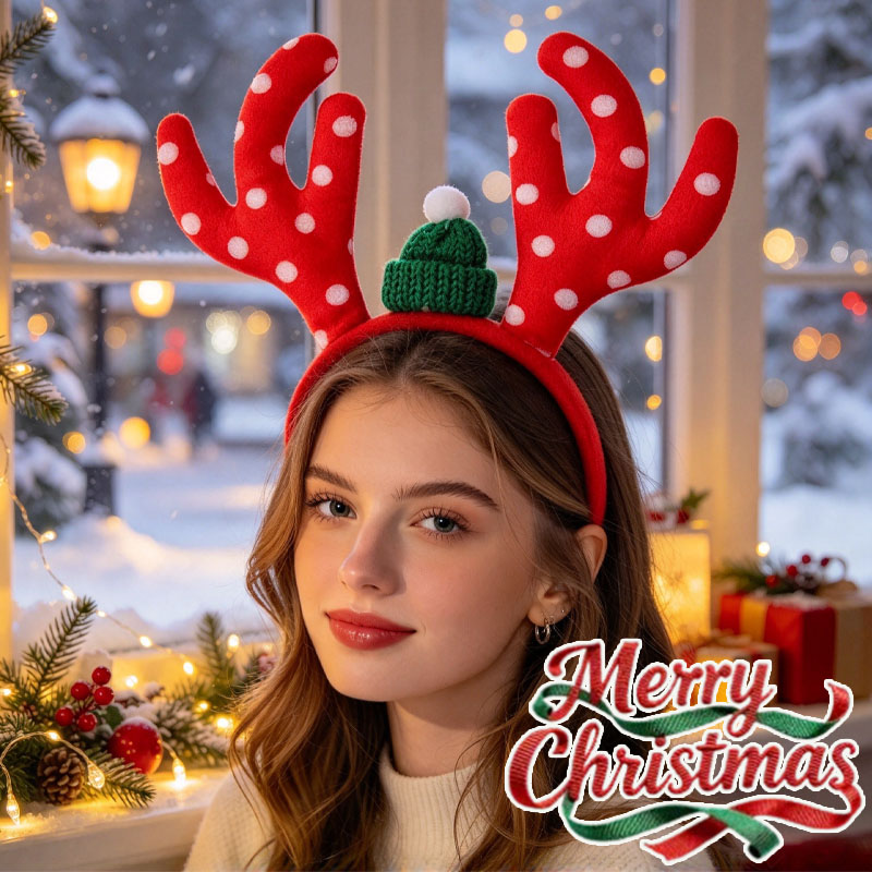 1-5 ชิ้น ที่คาดผมเขากวางเรนเดี - Reindeer Antlers Headband บทวิจารณ์และราคา