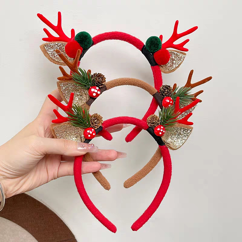 ที่คาดผมคริสต์มาส ขนปุย ลายเขา - Reindeer Antlers Headband บทวิจารณ์และราคา
