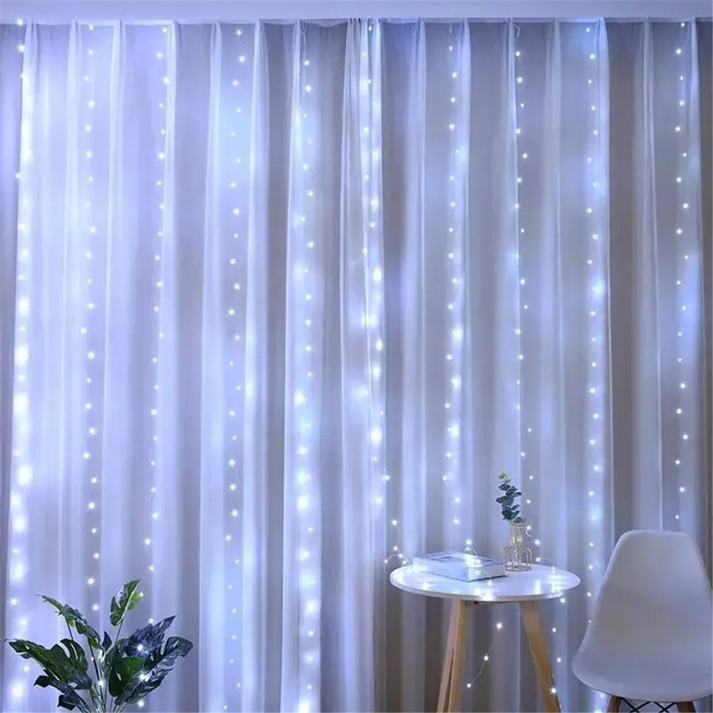 ไฟประดับ LED แบบสายม่าน ไฟคริส - Led Fairy String Lights บทวิจารณ์และราคา