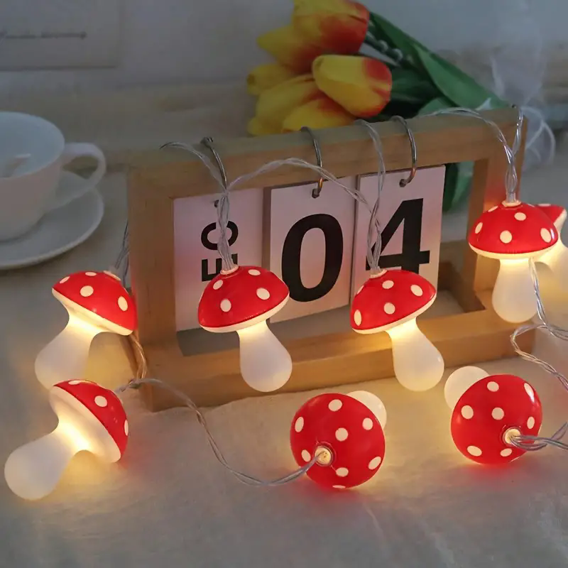 ไฟ LED รูปเห็ดสีแดงน่ารัก, ไฟ  - Led Fairy String Lights บทวิจารณ์และราคา