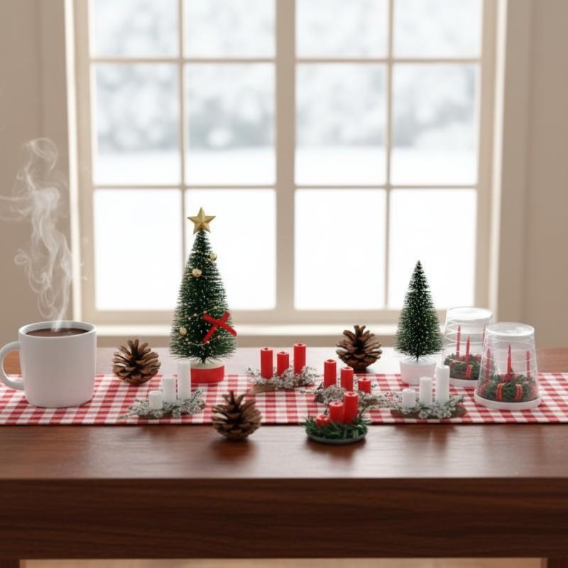 ! 1:12 ชุดอุปกรณ์ตกแต่งฉากคริส - Holiday Candle Set บทวิจารณ์และราคา