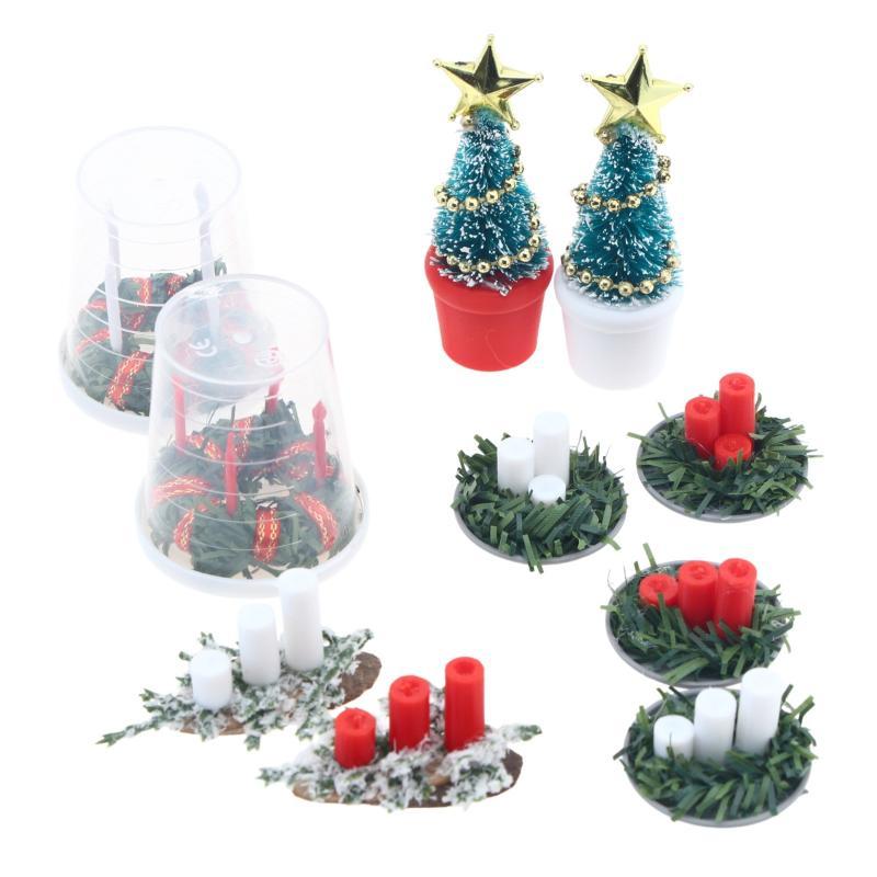 ! 1:12 ชุดอุปกรณ์ตกแต่งฉากคริส - Holiday Candle Set บทวิจารณ์และราคา