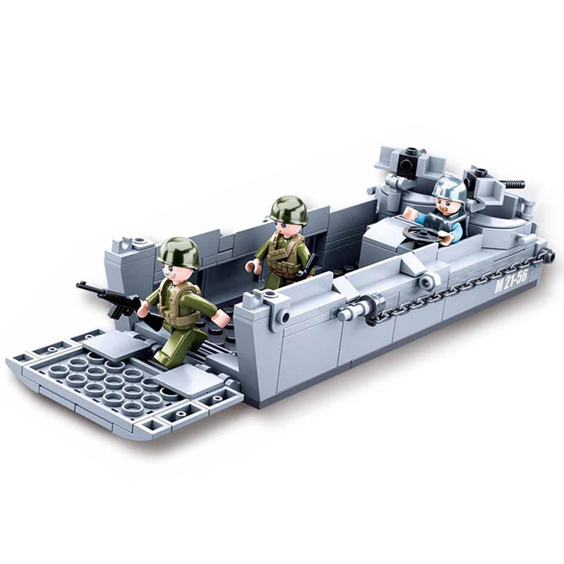 Sluban WW2 US ทหาร higgins เชื - Lego Set City บทวิจารณ์และราคา