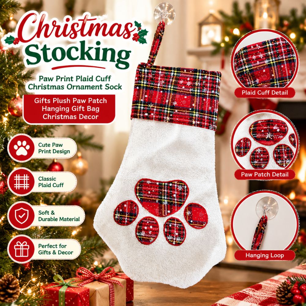 ของขวัญคริสต์มาส ถุงเท้าคริสต์ - Christmas Stocking Hanging บทวิจารณ์และราคา