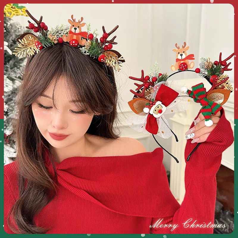 ที่คาดผมคริสต์มาส กวางเรนเดียร - Reindeer Antlers Headband บทวิจารณ์และราคา